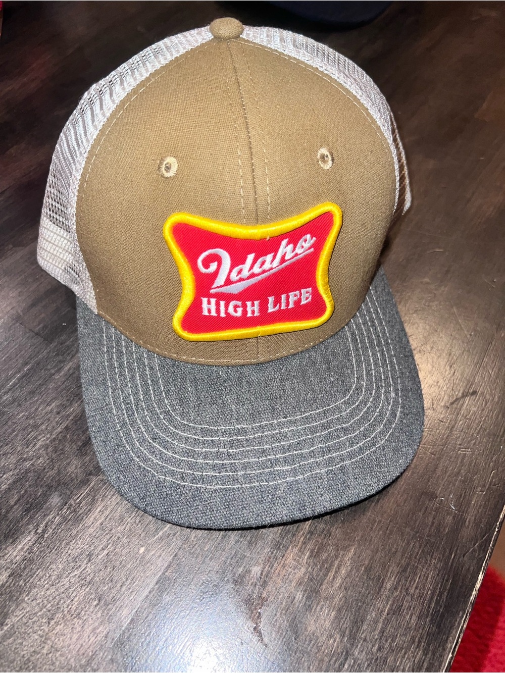 Idaho High Life Brown & Gray Trucker Hat